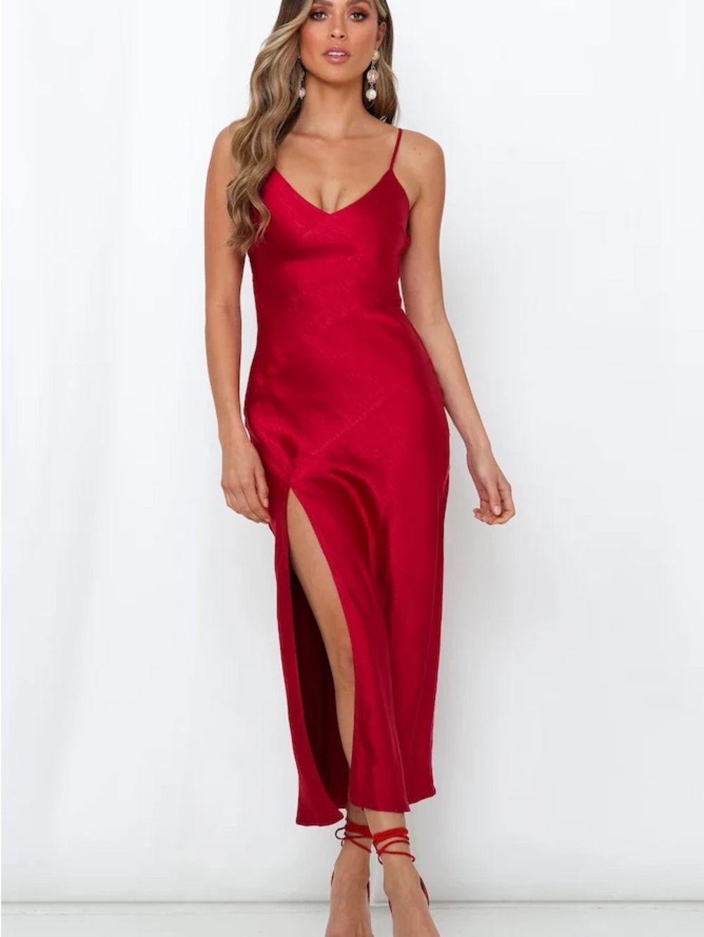 CRIMSON CLOVERS MAXI DRESS WINE